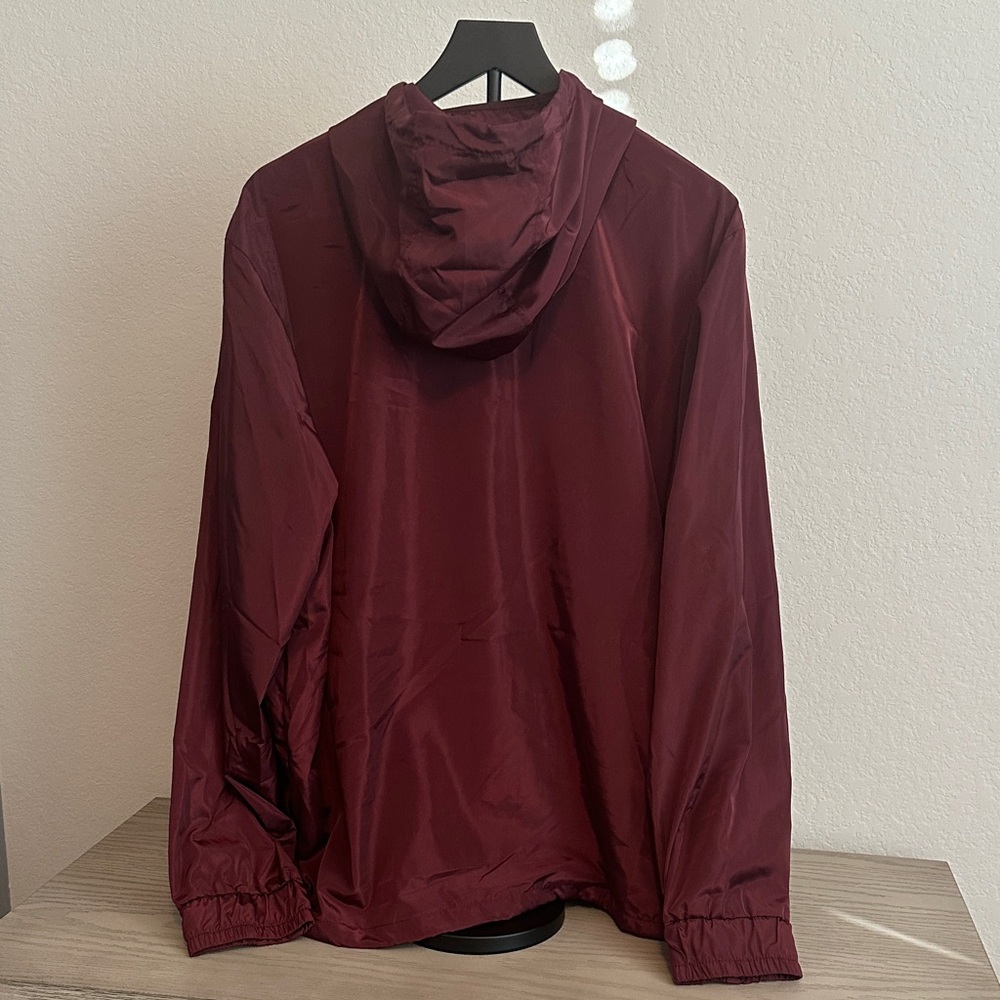 Primitive Men's Burgundy and Black Windbreaker - Picture 3 of 4